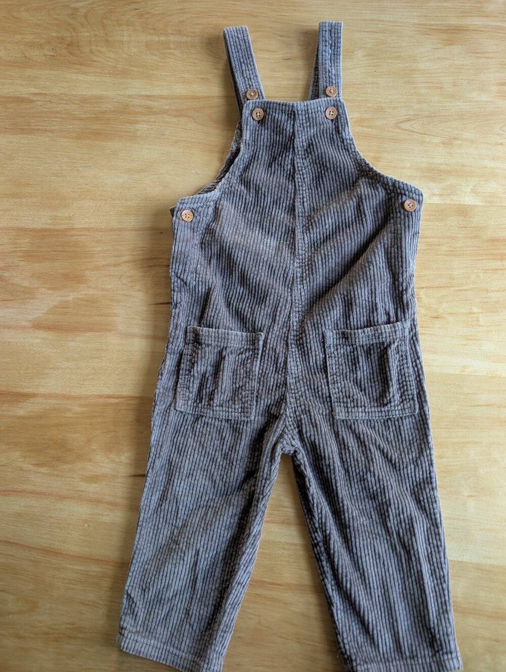 Little Co. by Lauren Conrad Toddler Corduroy Overalls Taupe Brown Size 2T Boho